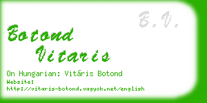 botond vitaris business card