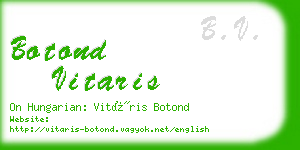 botond vitaris business card